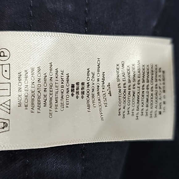 Michael Kors Size 2 Navy Blue Skinny Pants Gold Zippers - Picture 9 of 9